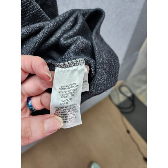 Red Head Mens 2XL 1/4 Zip Pullover Sweater  Cotton & Polyester Blend  Charcoal G - Picture 3 of 4